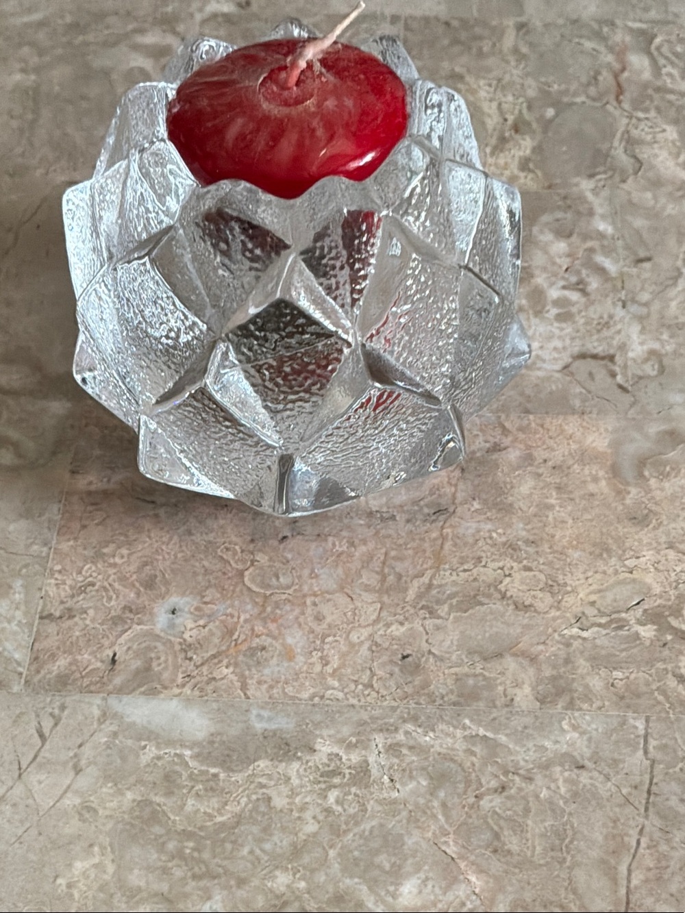 Orrefors. crystal Candle Holder